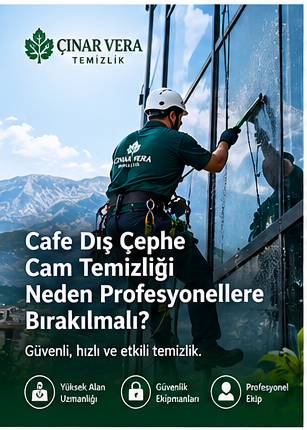 Cafe Dış Cephe Cam Temizliği Neden Profesyonellere Bırakılmalı?